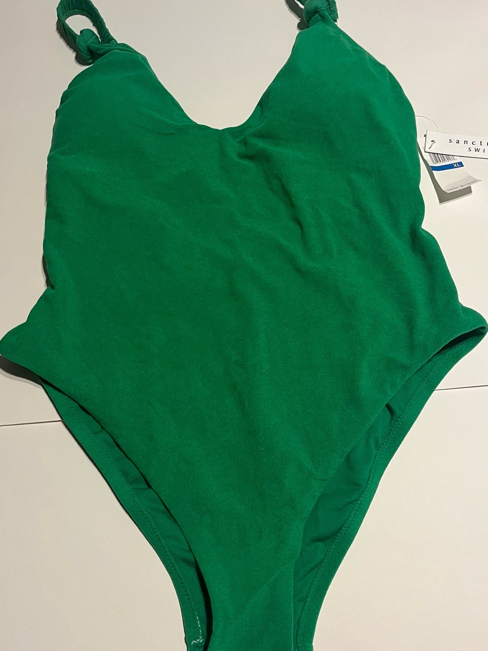 Sanctuary swim Emerald Green One-Piece Swimsuit with Knot Straps